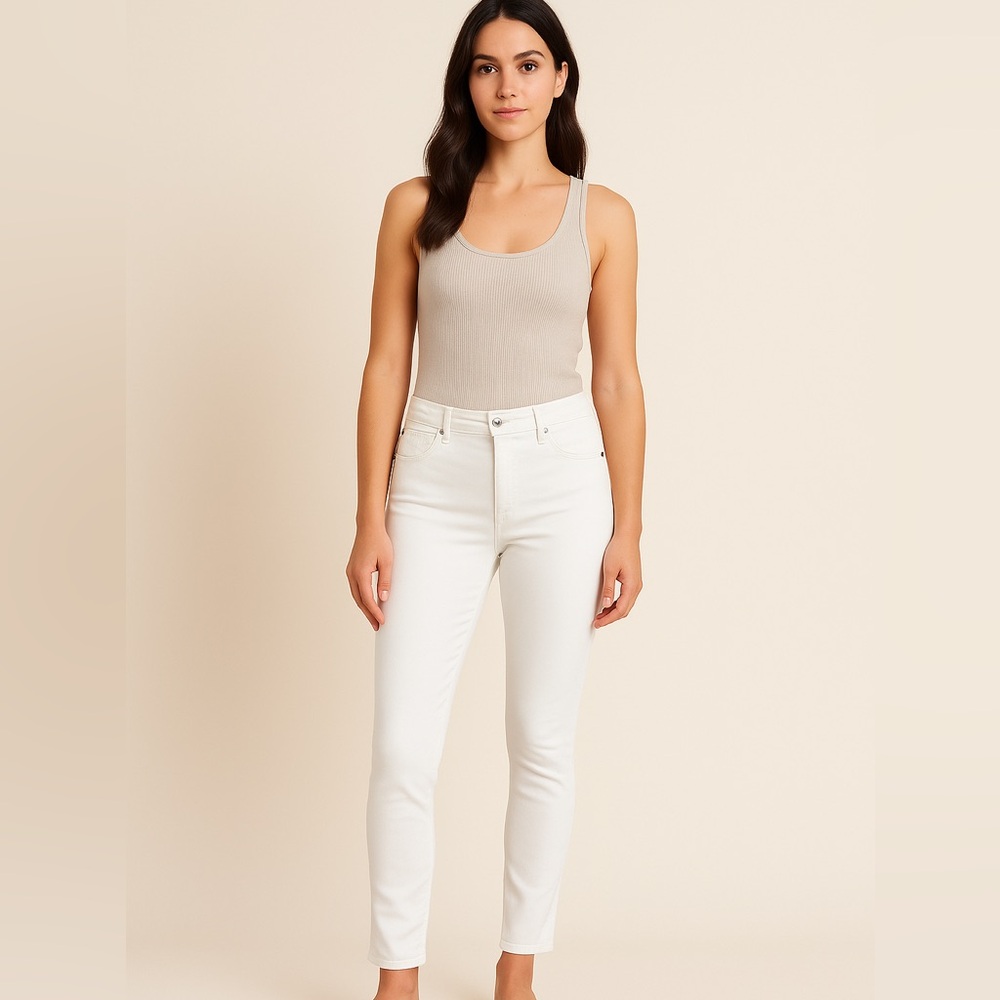 AG Adriano Goldschmied White Skinny Jeans